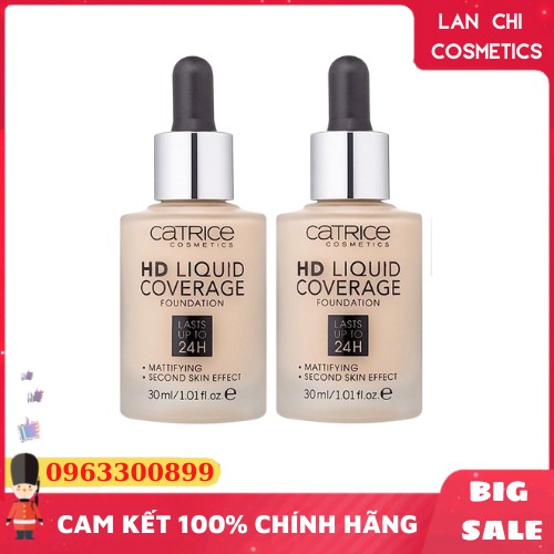 Kem nền catrice Đức độ che phủ cao - không bết dính, kiềm dầu 24h