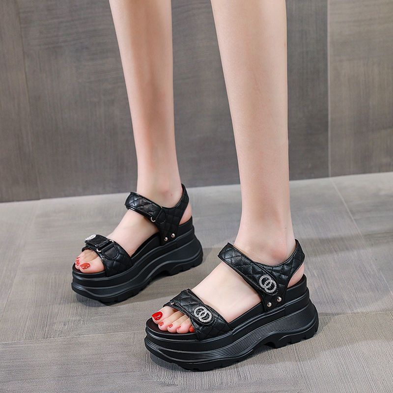 Giày Sandal Thể Thao Đế Dày Tăng Chiều Cao Thời Trang