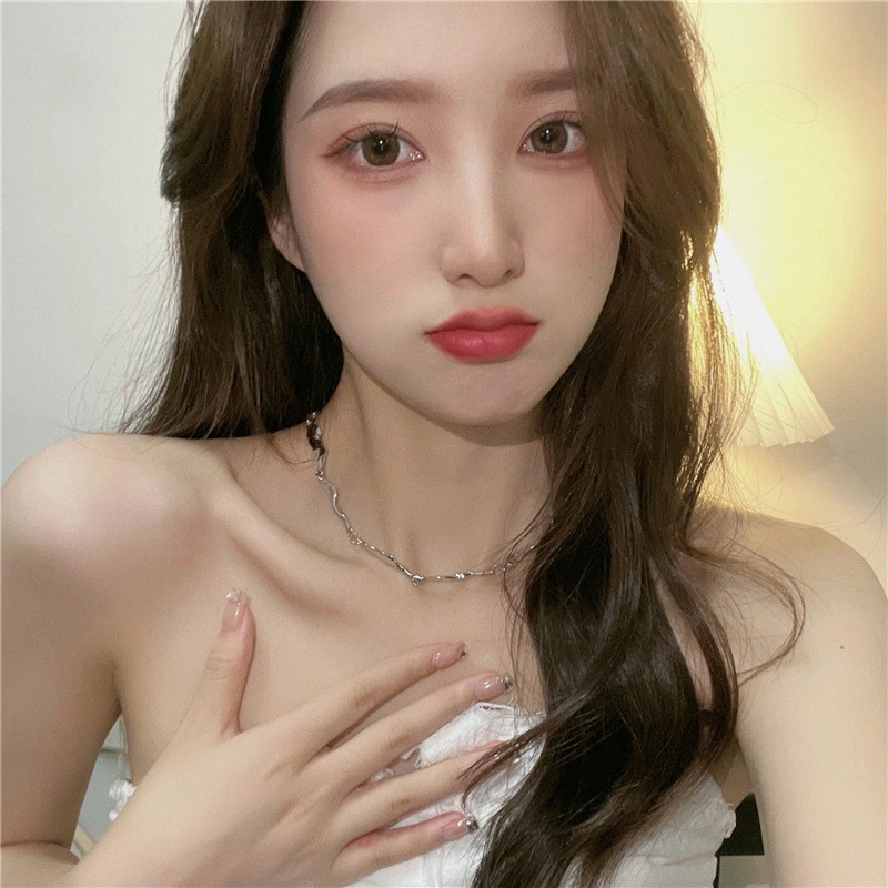 Vòng cổ Thép Titan Thiết Kế Đơn Giản Thời Trang Hàn Quốc Cho Nữ