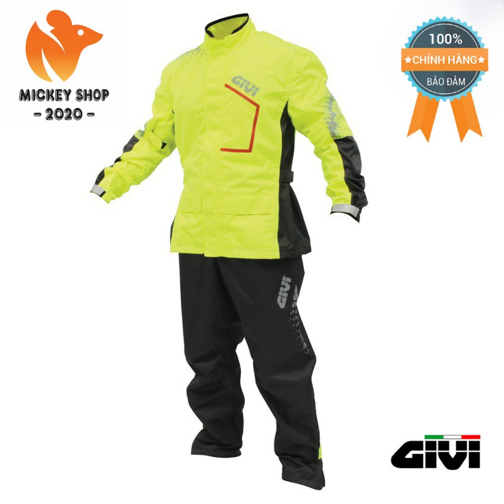 [ CHÍNH HÃNG ] Áo Mưa Bộ Givi PRS04 Vàng Neon PRS04.AX-NY