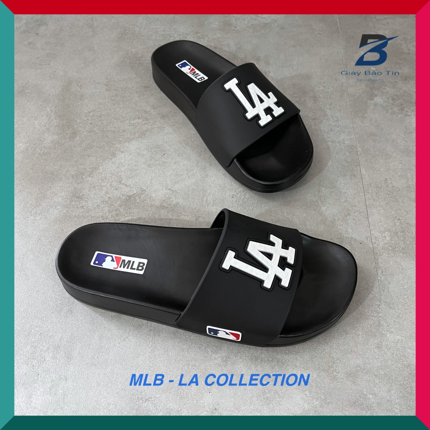 Dép nam MLB dép nam quai ngang unisex 4 màu chất liệu cao su chống trơn trượt mẫu mới