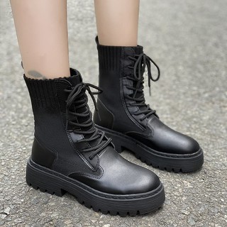 Giày Boot Nữ Cổ Len 6560
