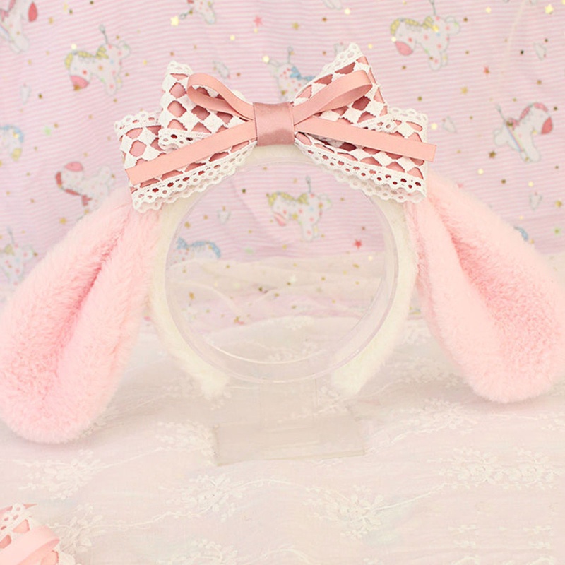 Băng Đô Cài Tóc Hình Tai Thỏ Melody Dễ Thương Cho Nữ