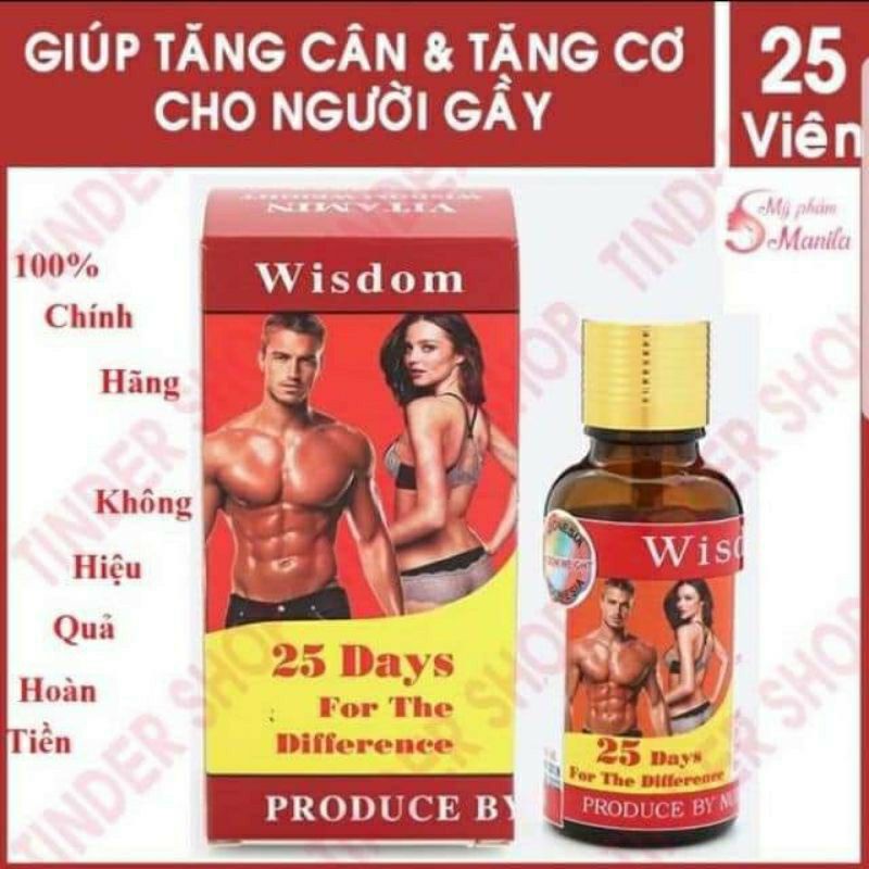 Vitamin tăng cân cấp tốc Wisdom weight