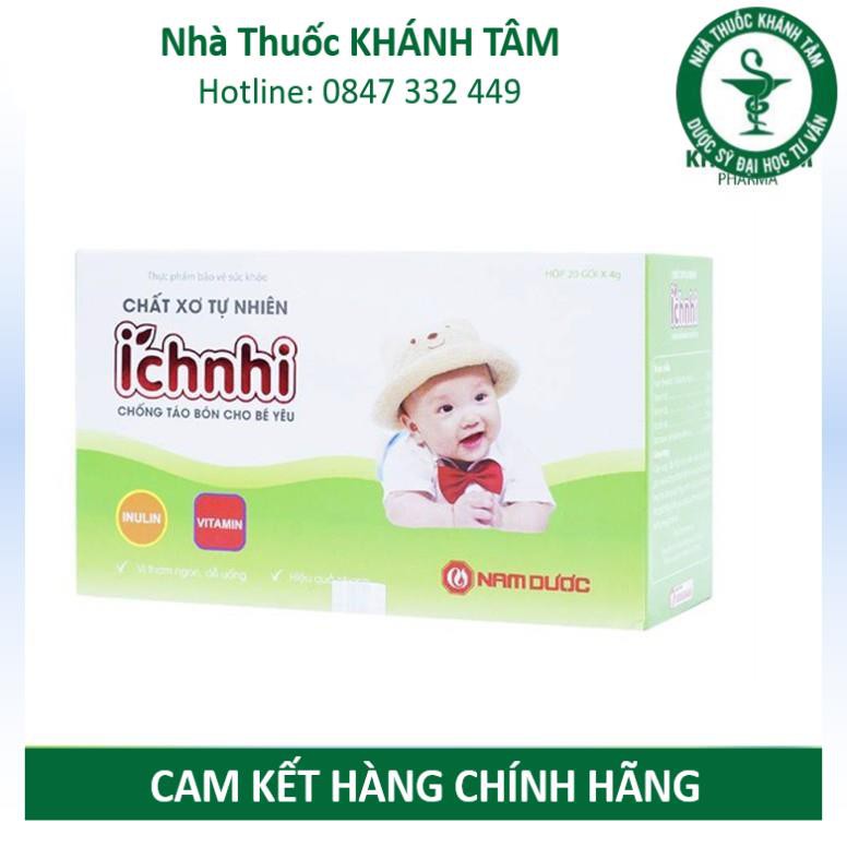 Chất xơ tự nhiên Ích Nhi Nam Dược (Hộp 20 gói) - Bé hết táo bón _Khánh Tâm ! !