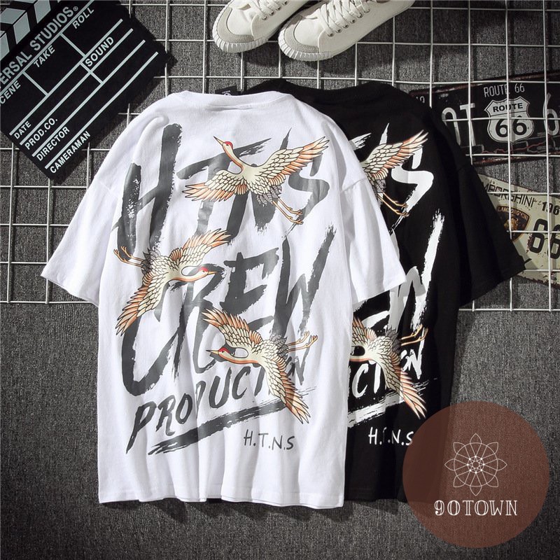 Áo phông nam họa tiết Bạch Hạc cực kì chất mẫu mới cho hè 2021