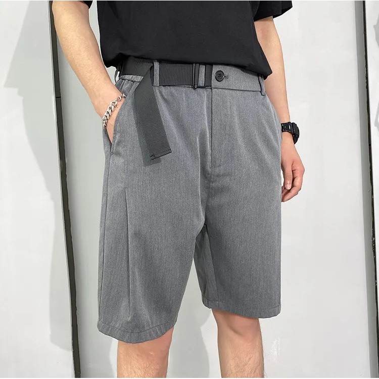 Quần Short Nam kèm đai phong cách Hàn Quốc, Quần Short Đai