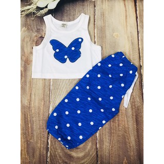 Bộ croptop cho bé gái 9-23kg