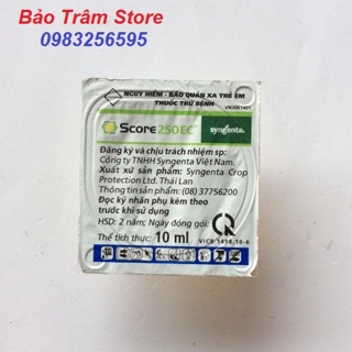 Chế phẩm trừ nấm bệnh cho cây trồng cao cấp Score 250EC