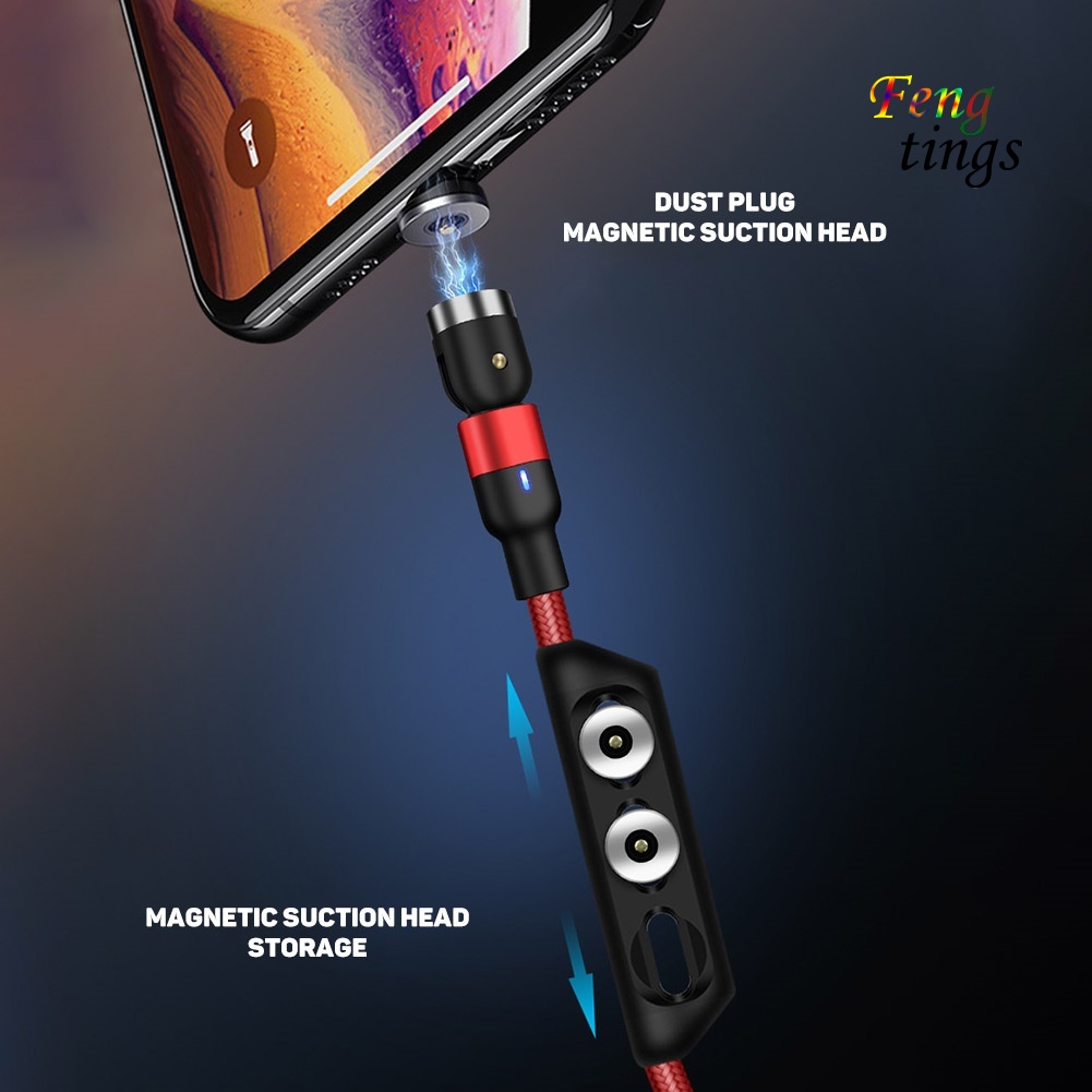 Dây cáp sạc nhanh đầu nam châm 5a Micro Usb Type-C cho Android