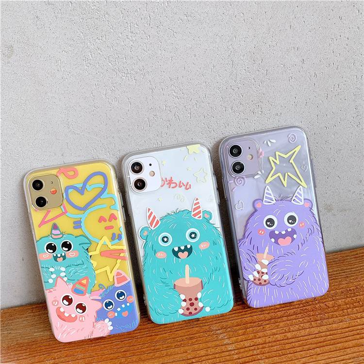Ốp iphone Hình Quái Vật Hoạt Hình Cho iPhone 6/6plus/6s/6splus/7/7plus/8/8plus/x/