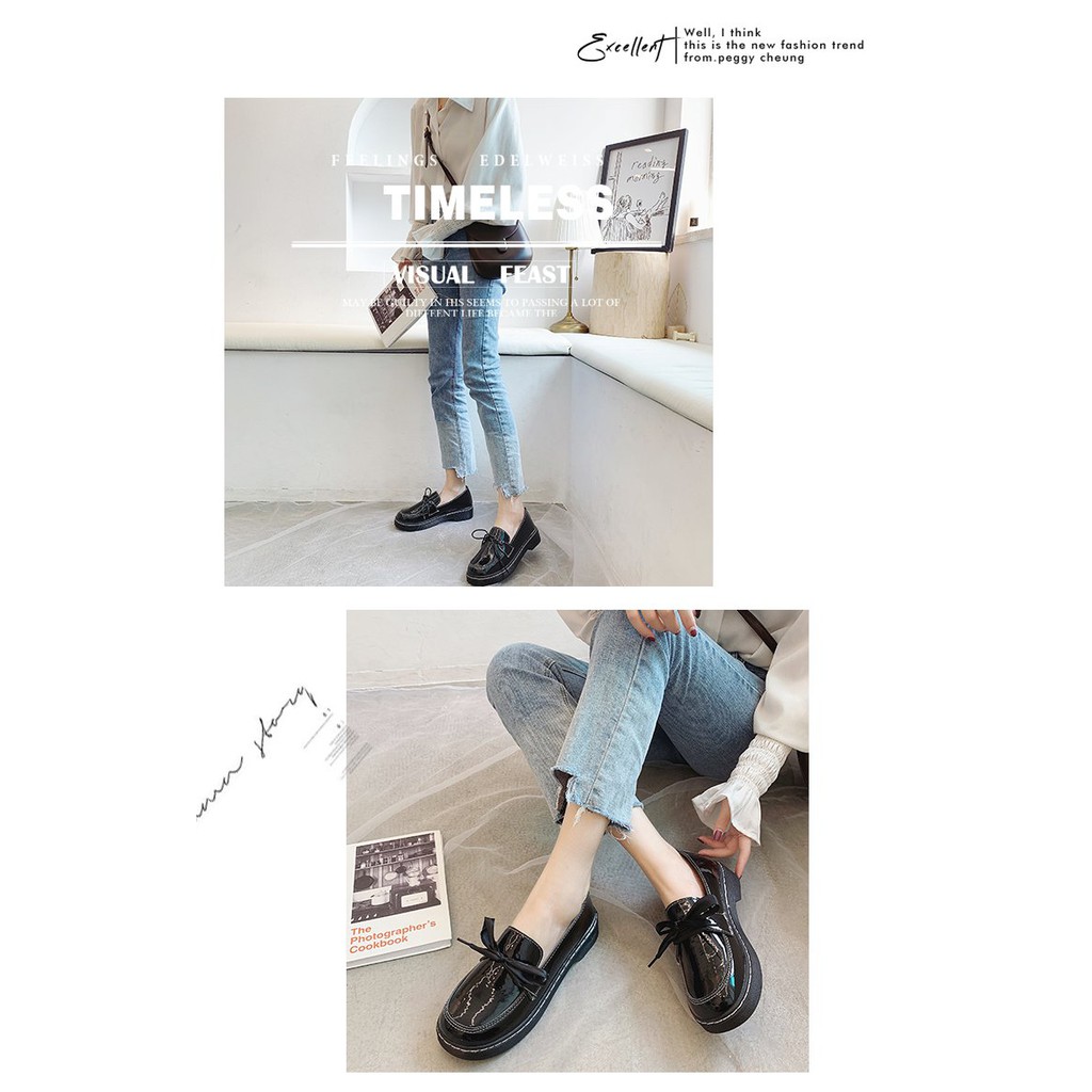 Giày Oxford Nữ Lolita Đế Cao 3p Da Xinh Hottrend - MBS303 [HÀNG ORDER] | BigBuy360 - bigbuy360.vn