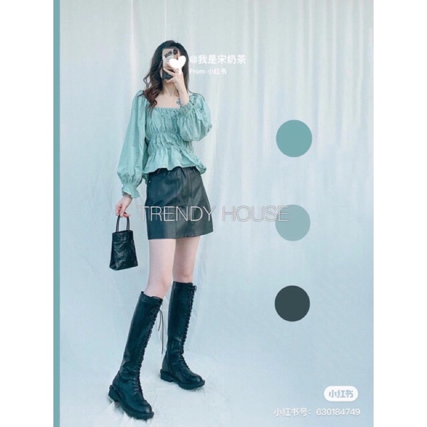 Áo xanh mint size S thanh lí