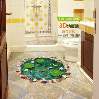 Decal Dán Tường Hồ Cá Tròn AY9260