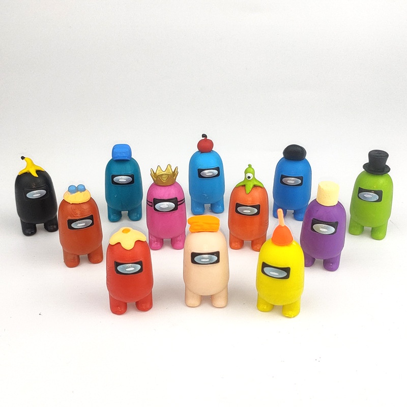 Set 12 Mô Hình Nhân Vật Hoạt Hình Trong Among Us