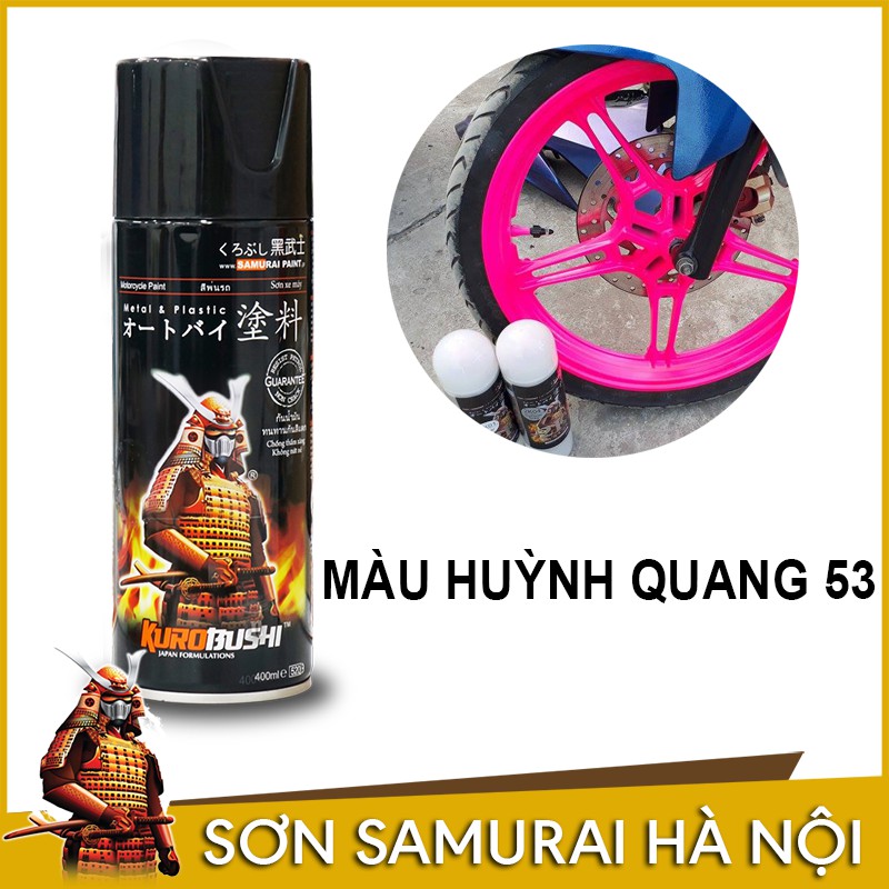 Chai Sơn Samurai màu hồng huỳnh quang 53