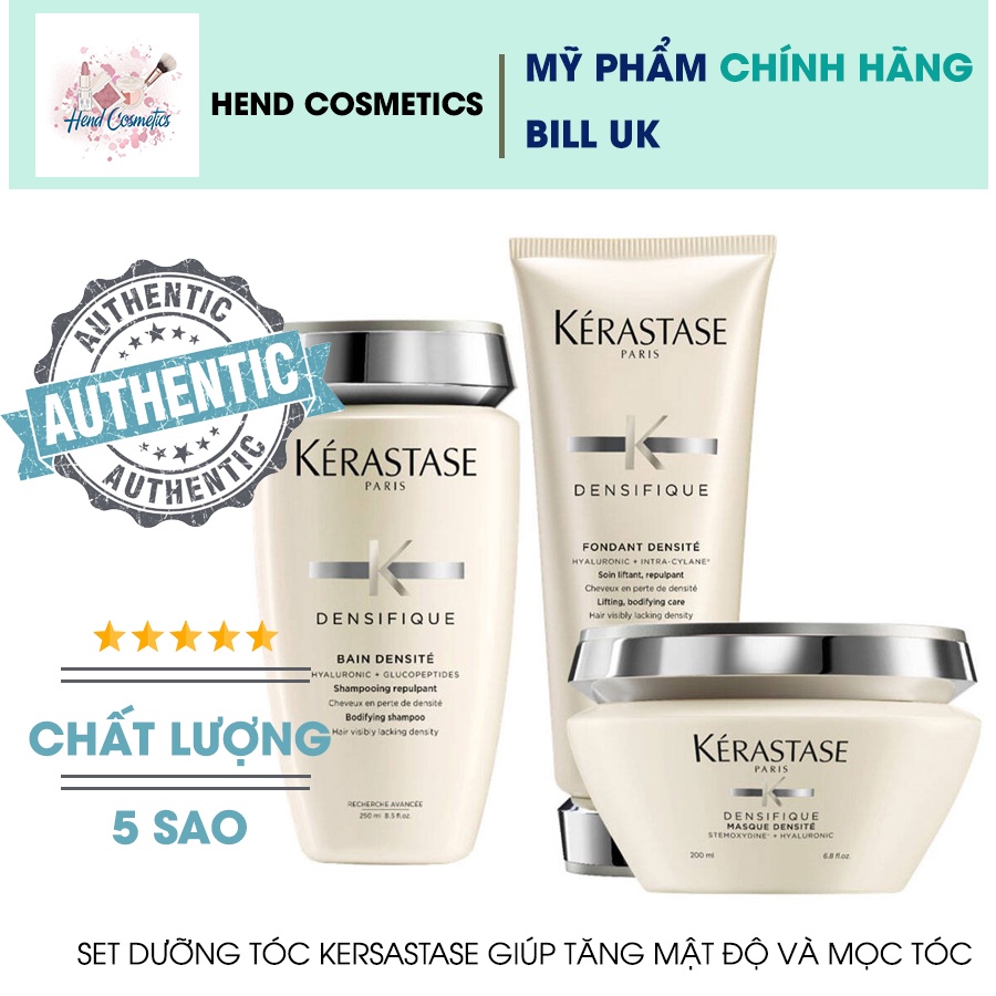 Set dầu gội, dầu xả, dầu hấp giúp mọc tóc Kerastase Densifique