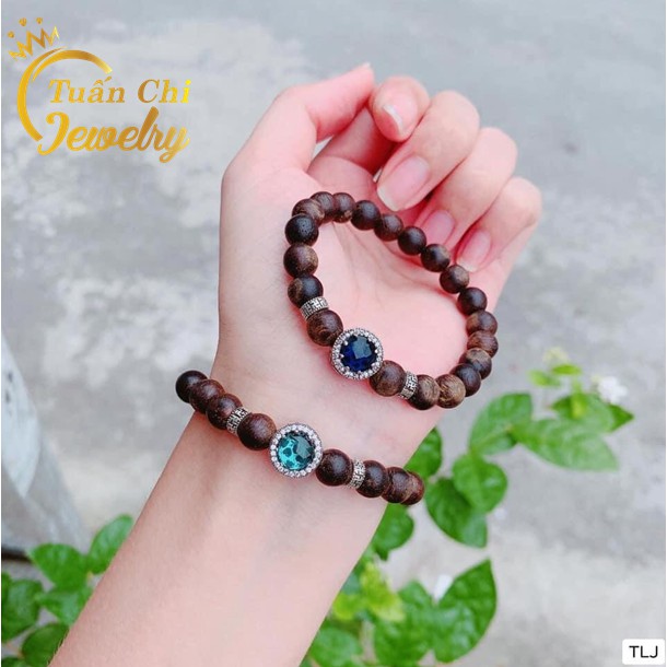 Vòng Tay Trầm Hương ⚡HÀNG ĐẸP⚡ Vòng Trầm Tốc Hương Tự Nhiên, Kết Hợp Phụ Kiện Bạc, Đá Phong Thủy Theo Mệnh