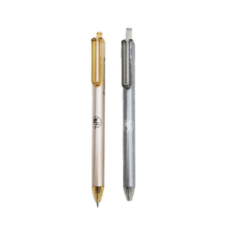 Winzige Bút Bi Nước đen Bút Gel Bấm Ngòi 0.5mm đồ Dùng Học Tập Văn Phòng Phẩm Bút Gel Đen Đơn Giản