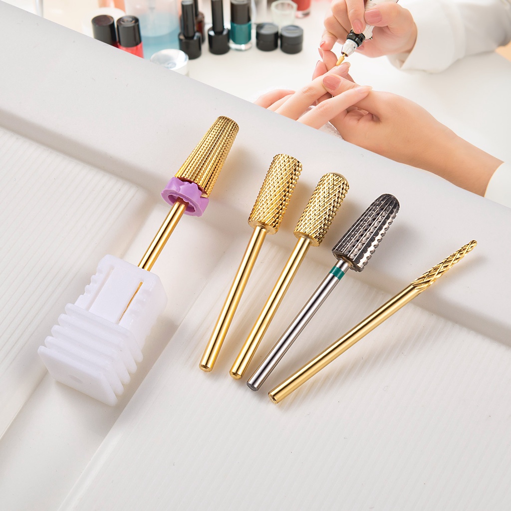 Mũi khoan móng tay Lusluking bằng thép vonfram / loại bỏ sơn gel tiện lợi