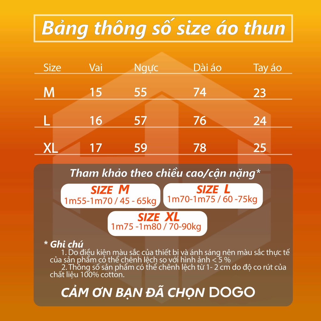 Áo thun TRƠN Dogo Store , Áo thun unisex nam nữ form rộng oversize chất liệu 100% Cotton