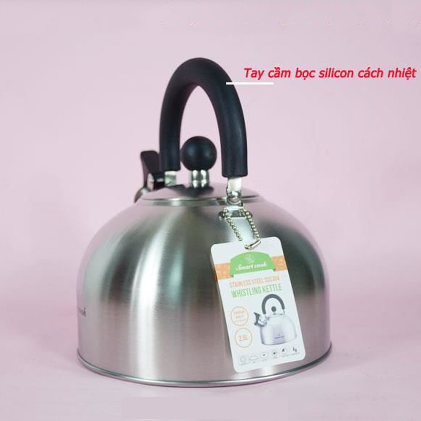 Ấm đun nước bằng inox 304 Smartcook 2.5L -SM 3372