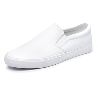 [Freeship] Giày Lười Nam Da Leyo 7285 (Trắng)