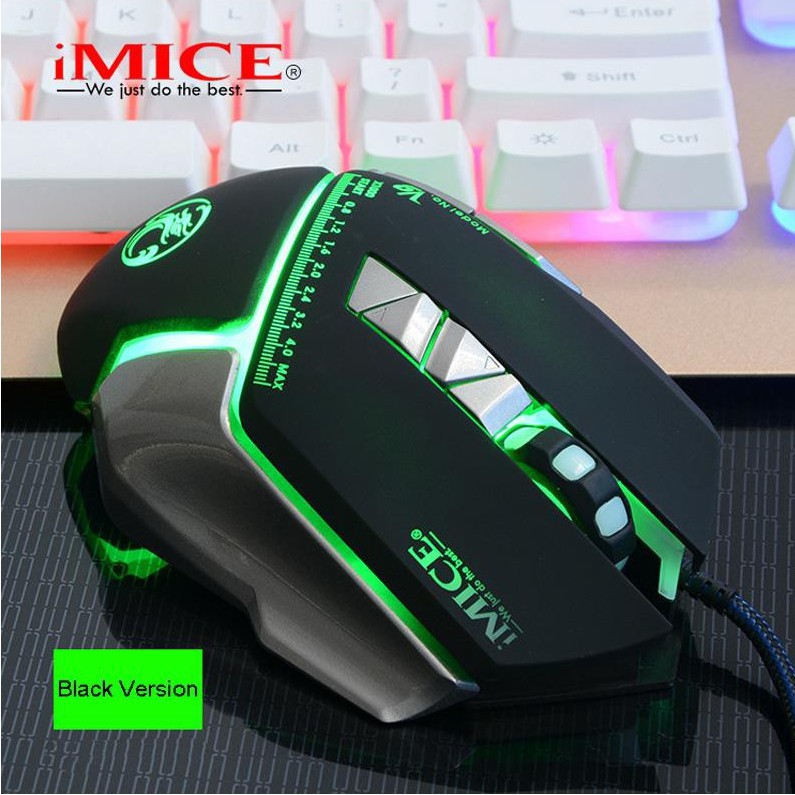 Chuột gaming có dây iMICE V9 (Best choice of Gamers) – Led đổi màu – Độ nhạy max 3200 DPI