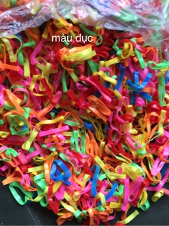 Chun buộc tóc nhiều màu 1kg siêu dai cho bé giá rẻ cho bé - Chun buộc tóc giá sỉ sẵn hàng