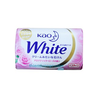 [Sale] Xà bông tắm trắng da KAO white hương Hoa Hồng 130g Nội địa Nhật Bản