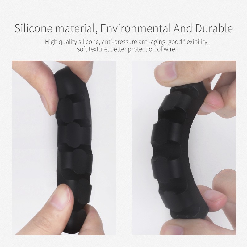 Dụng cụ giữ cố định dây cáp các loại để bàn bằng silicone tiện dụng