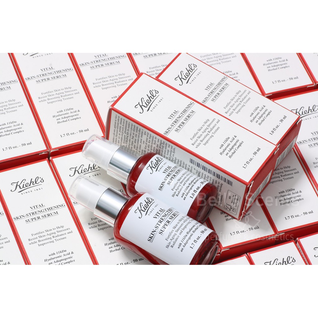 [Date 2025] Tinh chất Serum KIEHL'S Vital Skin-Strenthening Super Serum (chai đỏ mẫu mới 