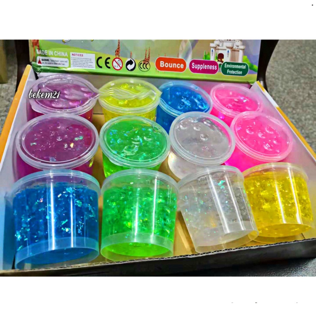 Slime HỘP KIM TUYẾN THỦY TINH LOẠI TO cực đẹp thiết kế độc đáo ấn tượng Đồ chơi Slam Gudetama