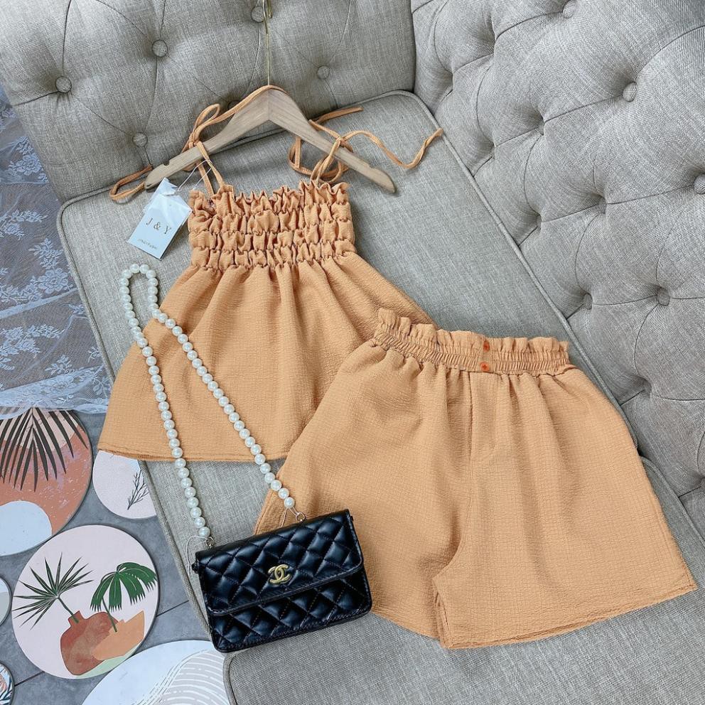 Set đồ nữ cá tính, set quần sóc áo quây đi chơi sang chảnh mùa hè đẹp 8A00132 JKR | BigBuy360 - bigbuy360.vn