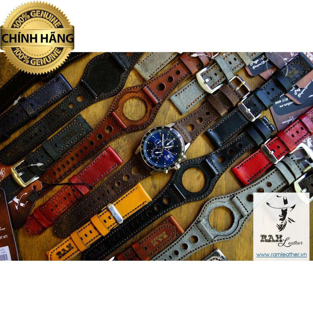 TỔNG HỢP DÂY ĐỒNG HỒ CITIZEN DA BÒ THẬT - CHÍNH HÃNG RAM LEATHER - P2 .