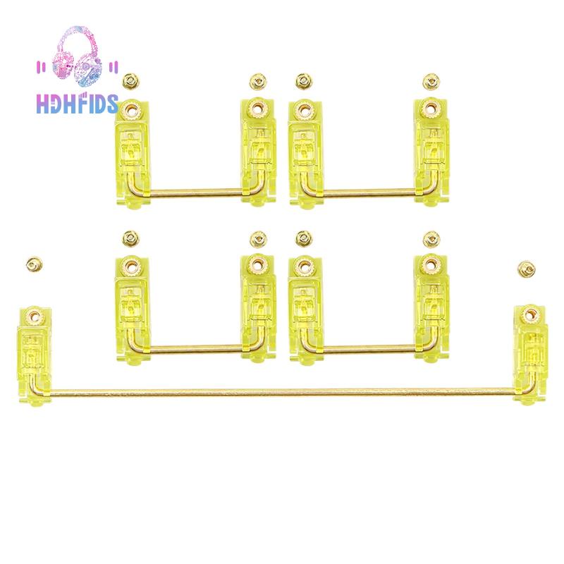 Ốc vít mạ vàng trong suốt ổn định V2 cho bàn phím cơ Gh60 Xd64 Xd84 6.25X 2X 7X 7+1
