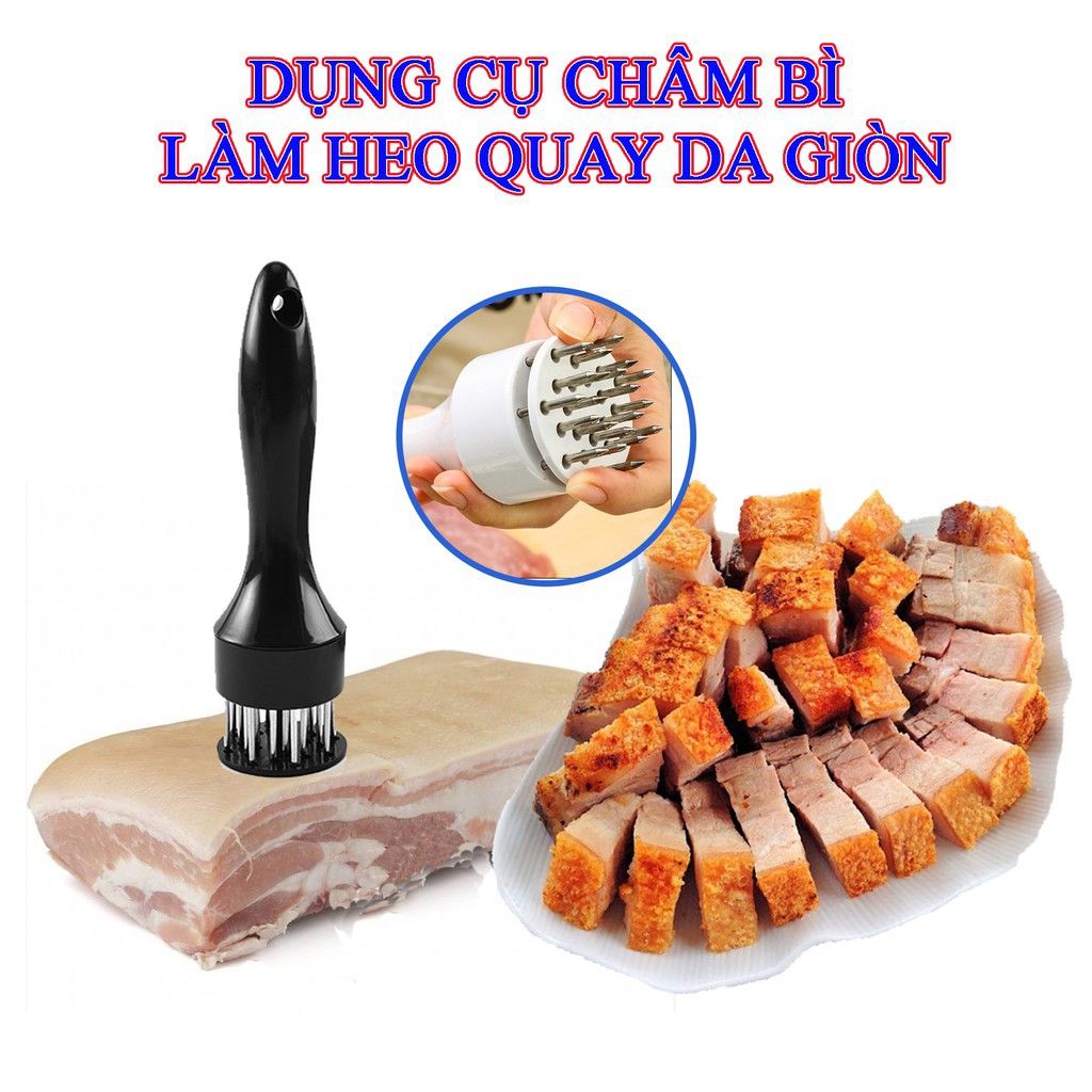 [freeship] Dụng cụ châm bì, xăm bì, xâm bì, cây châm thịt, xâm thịt, xăm thịt, làm mềm thịt, làm heo quay da giòn