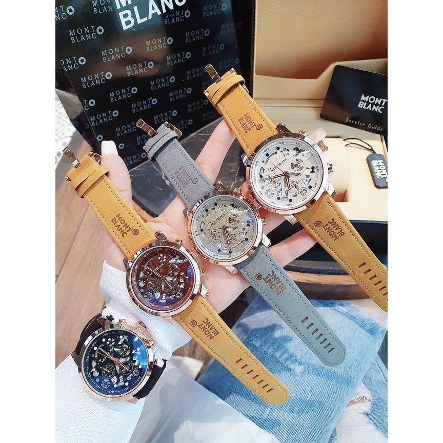 Đồng hồ nam montblan dây da size 45mm