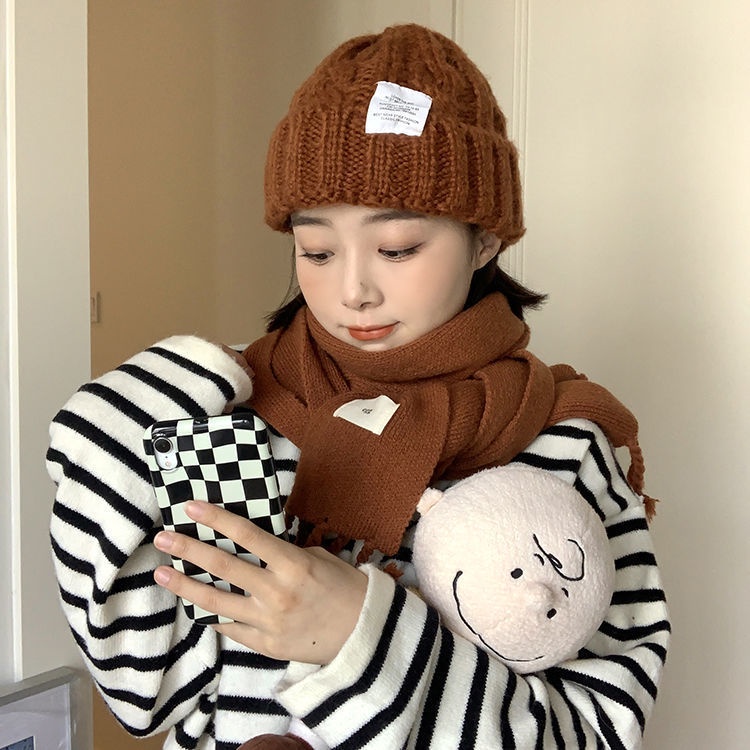 Mũ len nữ phong cách Hàn Quốc dày dặn ấm áp cho mùa đông nón Beanie nhiều màu - ML16
