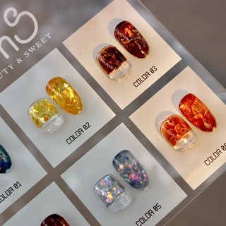 Set hũ gel Hổ phách 6 màu