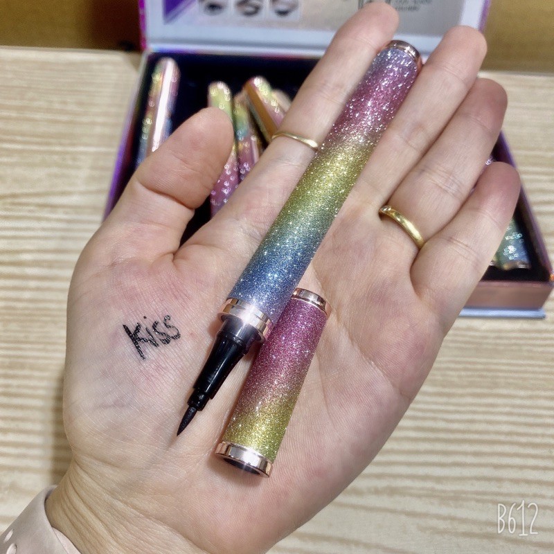 Bút Kẻ KissBeauty Vỏ Nhũ Vàng Sang Trọng dạng lỏng chống thấm nước lâu trôi E3 | BigBuy360 - bigbuy360.vn