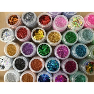 kim tuyến xà cừ, kim tuyến ánh ngũ sắc, kim tuyến loại mịn, làm slime [nguyên liệu thủ công, handmade]
