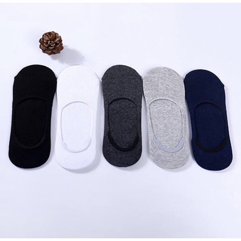 [Hàng mới về] Vớ/Tất lười màu sắc cơ bản có lớp silicon chống trượt gót