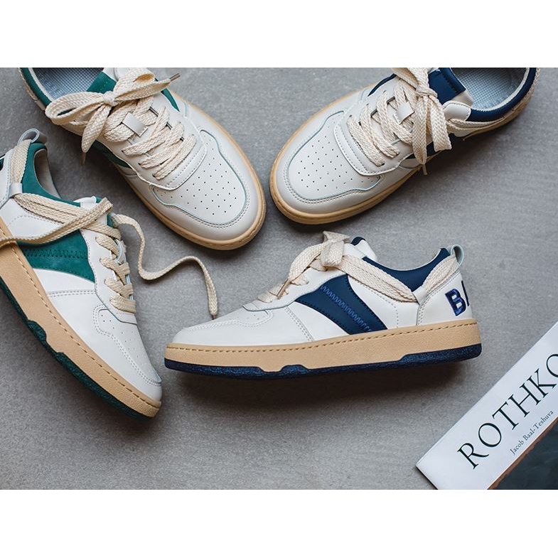 Giày sneakers thể thao da nam cao cấp DD101, phong cách trẻ trung năng động, đế cao su non đi cực êm