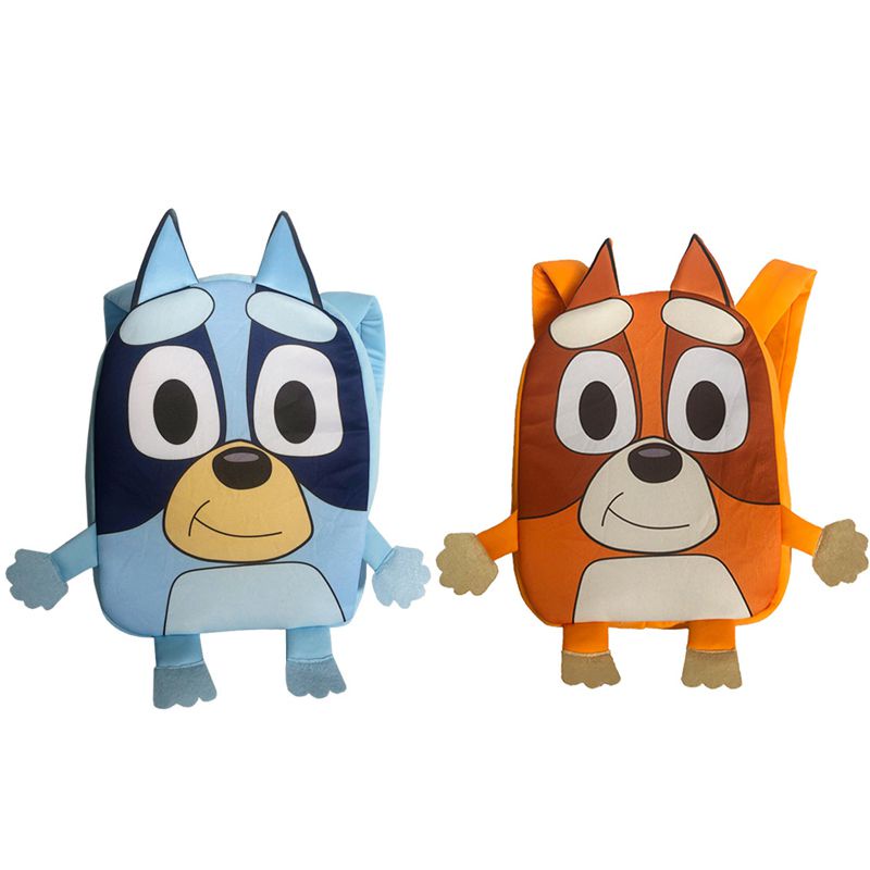 New Bluey Family Backpack New Kids School Bag Kindergarten Children Plush Backpack Toddler Gifts