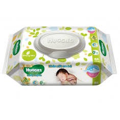 Khăn ướt Huggies 64 tờ không mùi