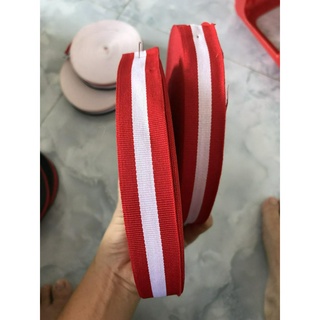 Dây đai sọc bản 2.5cm mỏng 20k/mét
