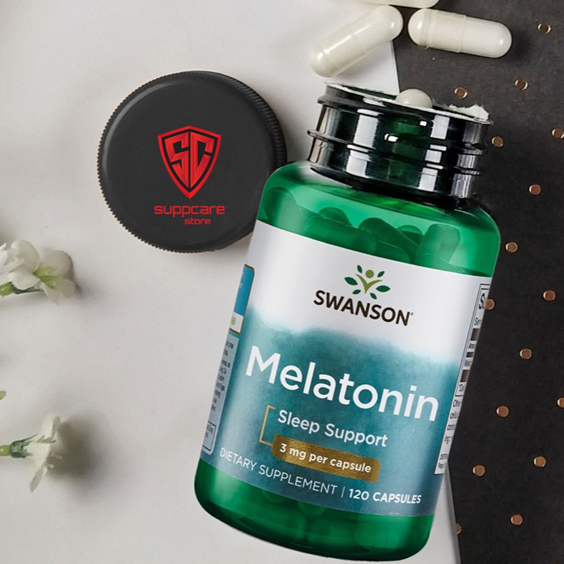 Vitamin | Swanson Melatonin 3mg (120 Viên) Hỗ Trợ Giấc Ngủ Giảm Căng Thẳng.