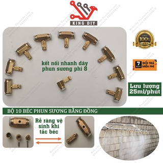 Béc phun sương, Bộ 10 béc phun sương bằng đồng chất lượng cao số 3