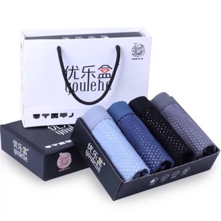 Hộp 4 chiếc Sịp đùi nam thông hơi